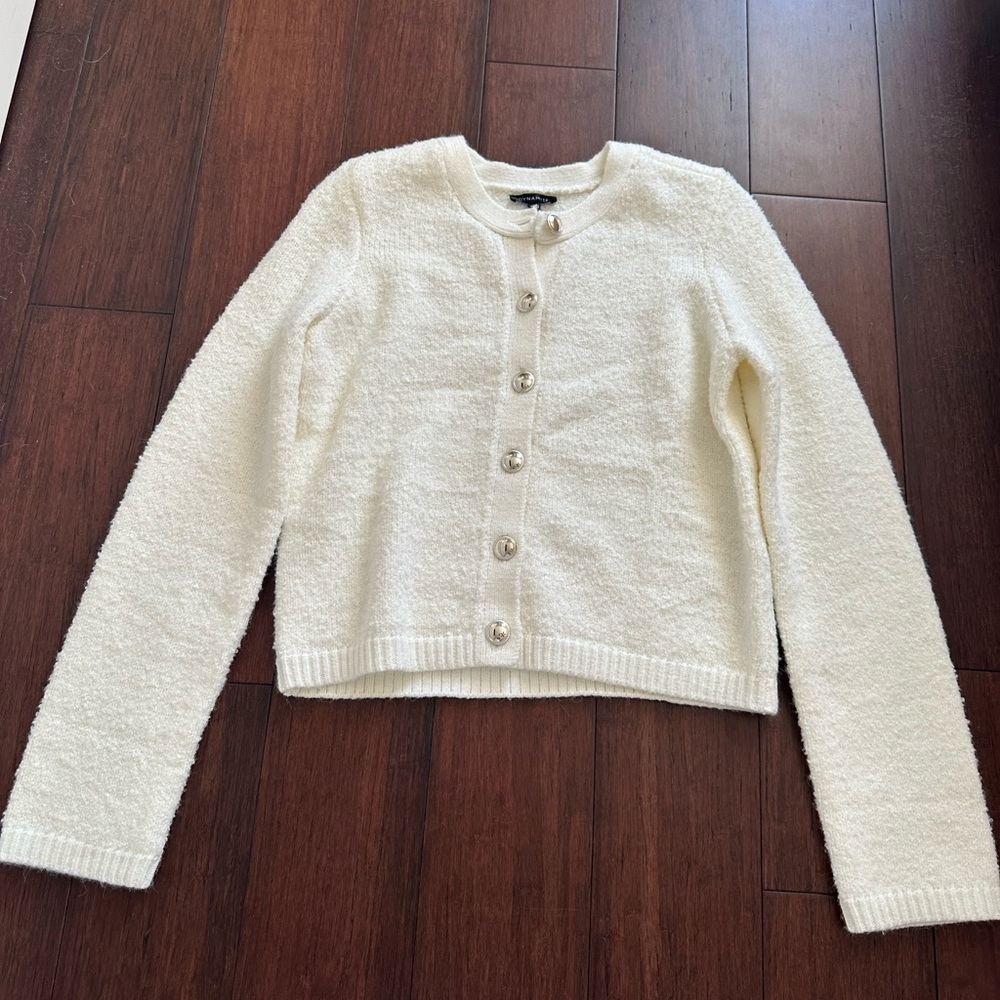 Dynamite Boucle Button Cardigan
